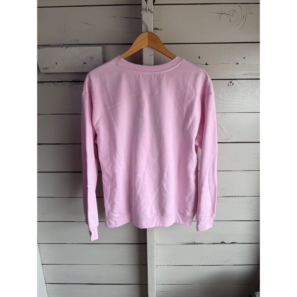 Betty Boop Graphic Pink Sweatshirt Rhinestone Star Pullover XL Womens - Picture 4 of 4